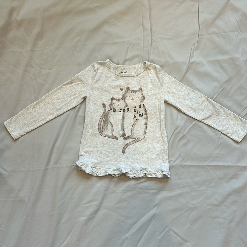 Carter’s girls 5t long sleeve graphic tee
